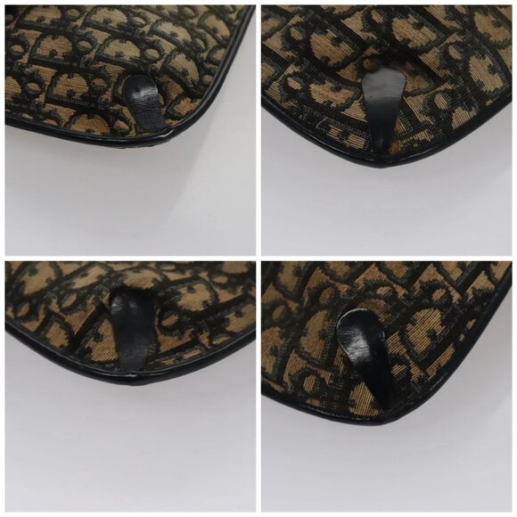 Christian Dior Trotter Canvas Shoulder Bag Navy Auth 109698 - Picture 15 of 16